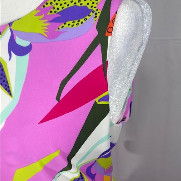 Jude Connally Vibrant Multicolor Sleeveless Dress Size L - Picture 5 of 8